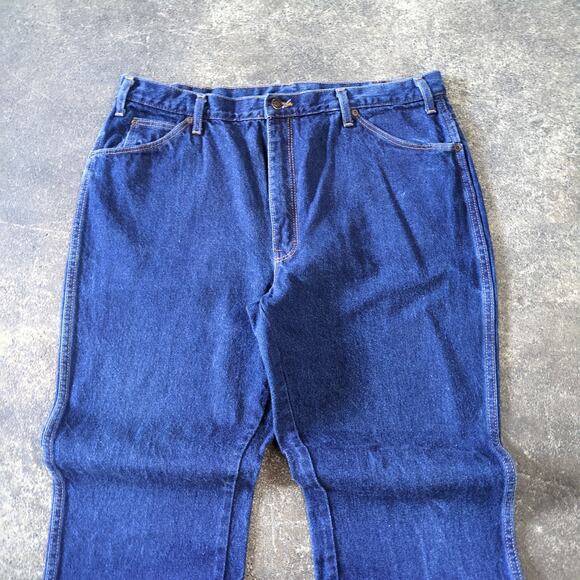 Dickies Jeans Mens 40x34 Blue Denim Straight Leg Workwear Classic Fit Pants - Picture 2 of 7